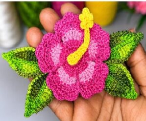 Como tejer hermosa flor de crochet