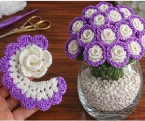 Como tejer hermosa flor de crochet