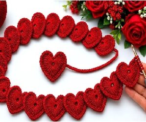 Aprende a tejer bonitos corazones crochet