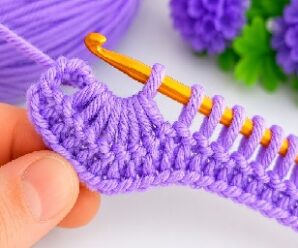 Como tejer precioso punto crochet