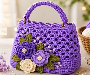 Como tejer hermoso bolso de crochet