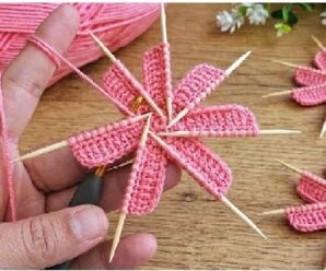 Como tejer una bella flor de crochet