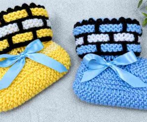 Aprende a tejer lindas pantuflas de bebes