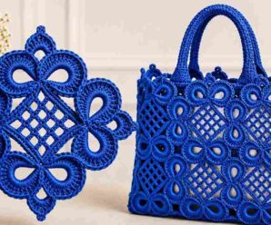 Aprende a tejer hermoso bolso en crochet